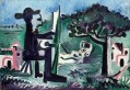 The painter and his model in a landscape II 1963 Pablo Picasso